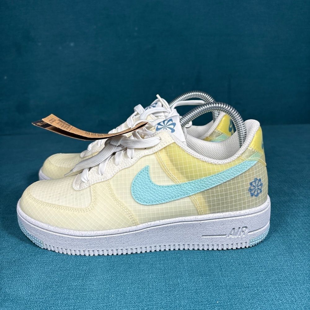 Nike Air Force 1 Low Move To Zero Crater GS White Sz 7Y/8.5Women